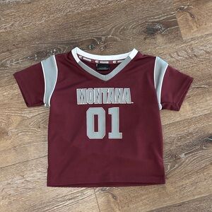 Colosseum Montana Maroon and Gray Kids Jersey